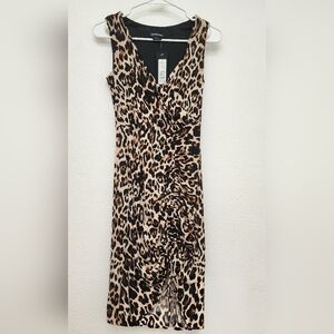 bebe Leopard Print Dress